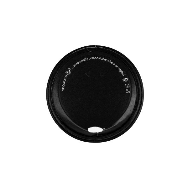 79-Series CPLA hot cup lid, black